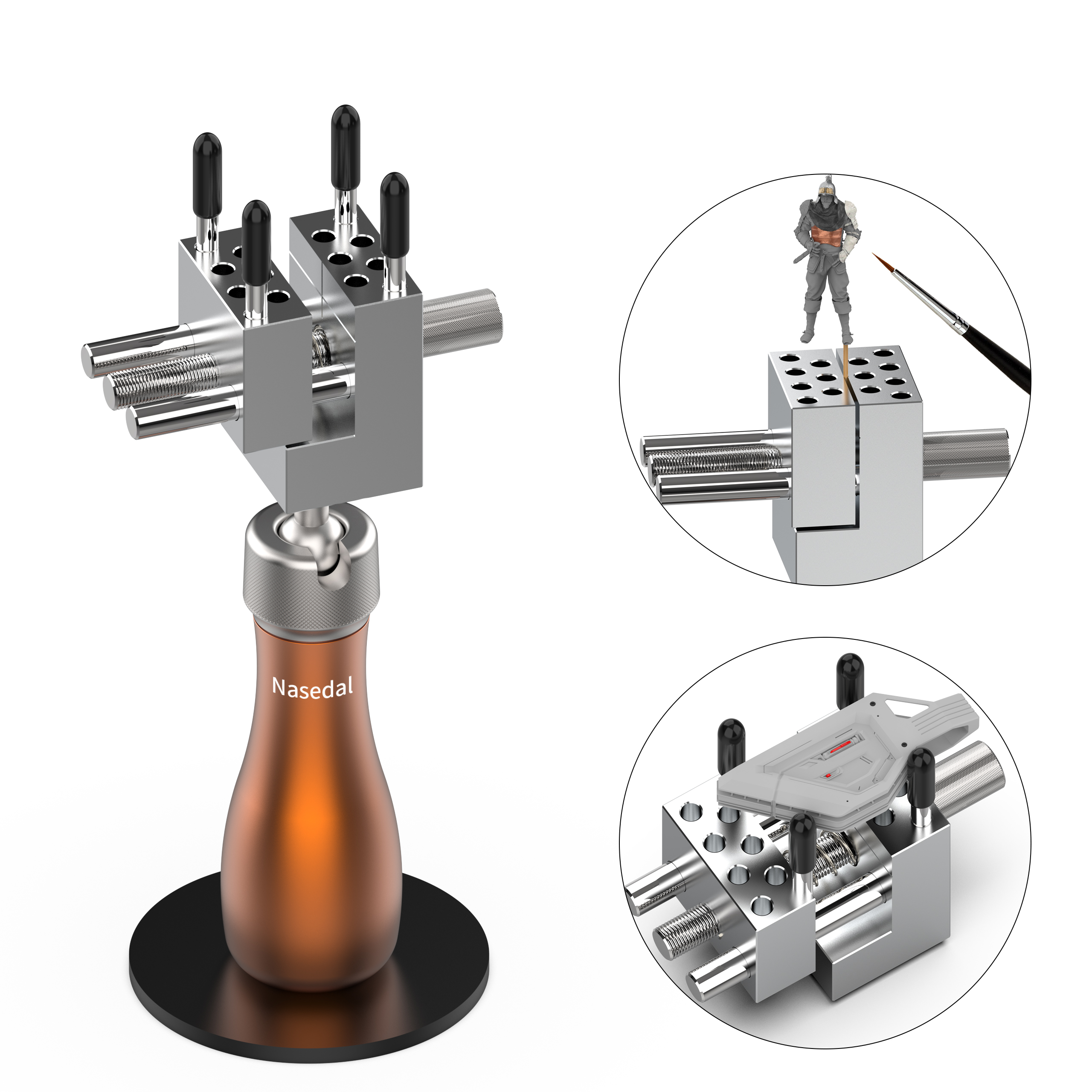 Model Kit Vise - Nasedal Handheld Mini Vise Portable Workstation