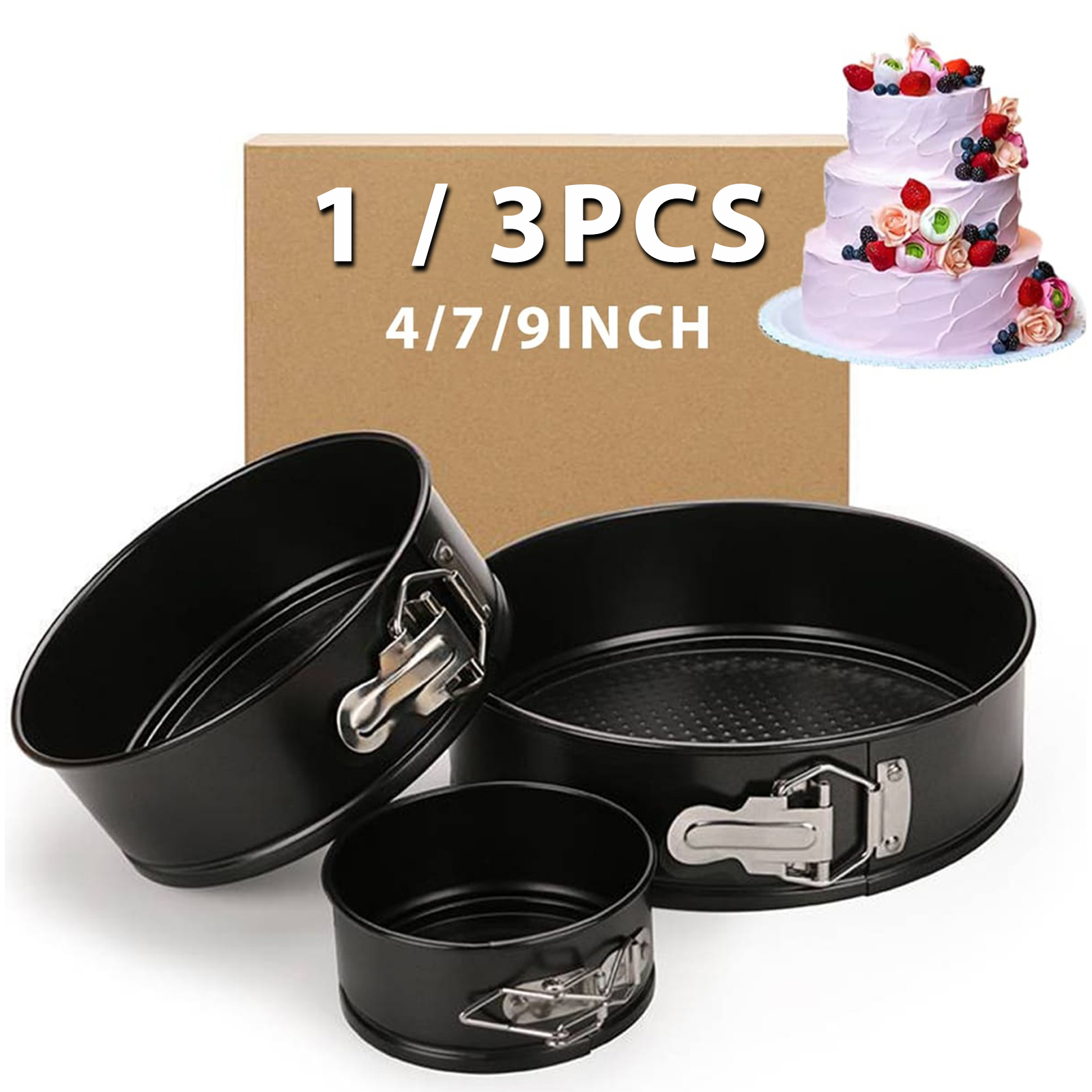 Model Kit For Beginners - 1PC, 3PCS Cake Pan Set, Round