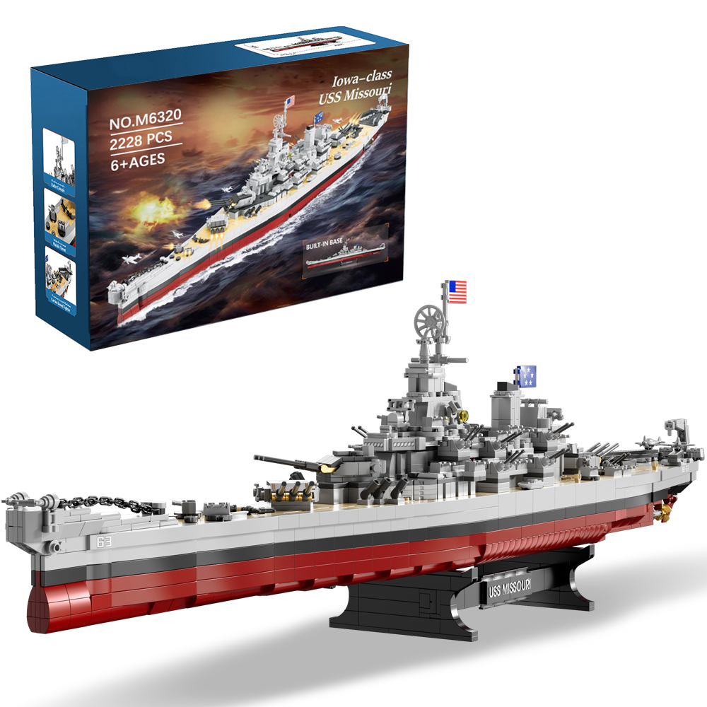 Model Kit Walmart - 2228PCS USS Missouri battleship building block