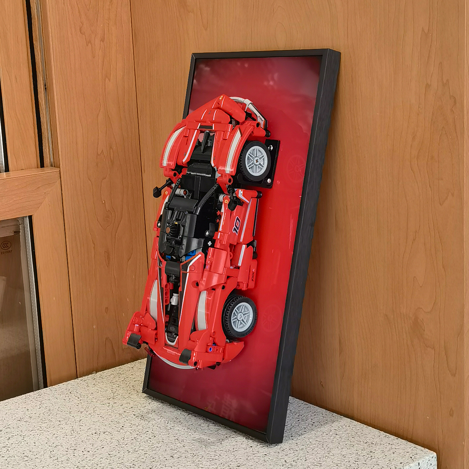 Model Kit Ferrari - Display Wallboard for Lego Technic 42212