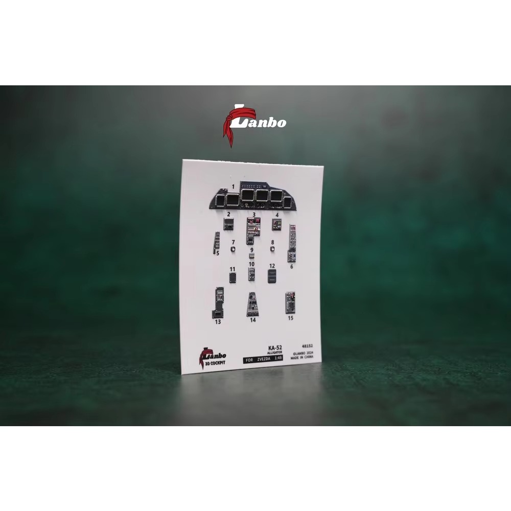 Model Kit Zvezda - Lanbo Model 48152 3D Printed Cockpit