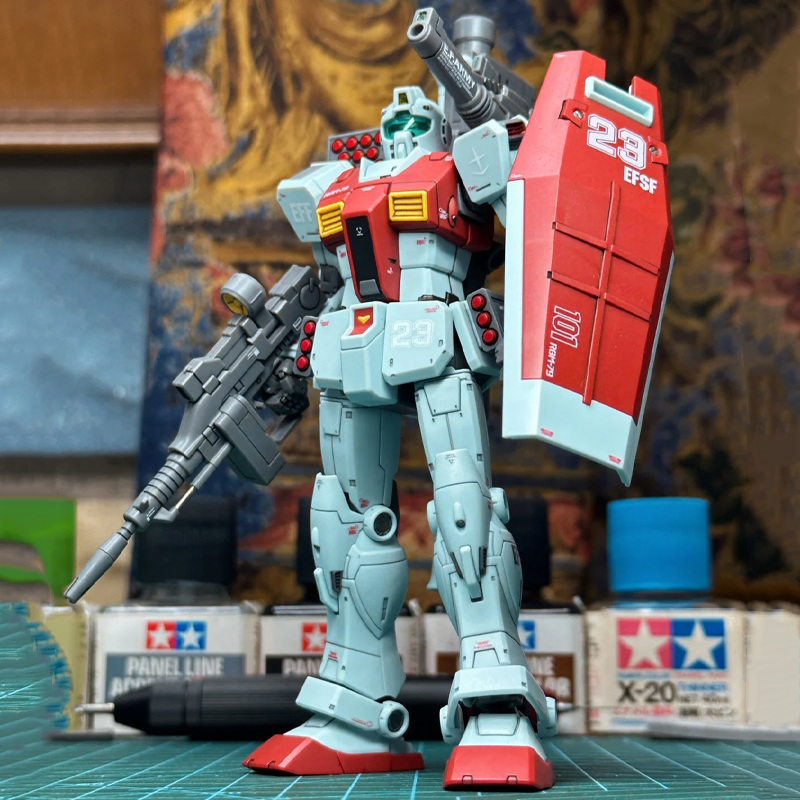 Model Kit Gundam Hg - RGM-79 GM Captain Moroccan Front With