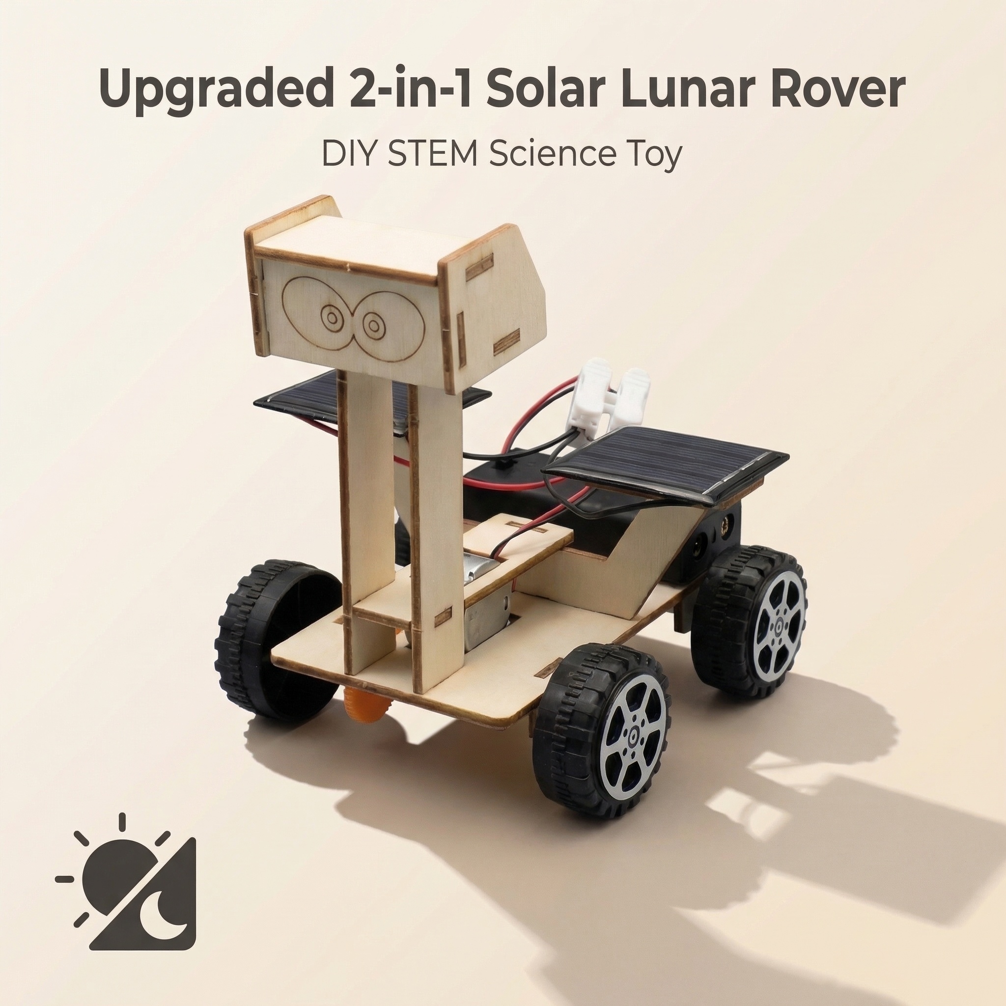 Model Kit Walmart - Upgraded 2-in-1 STEM Solar Lunar Rover