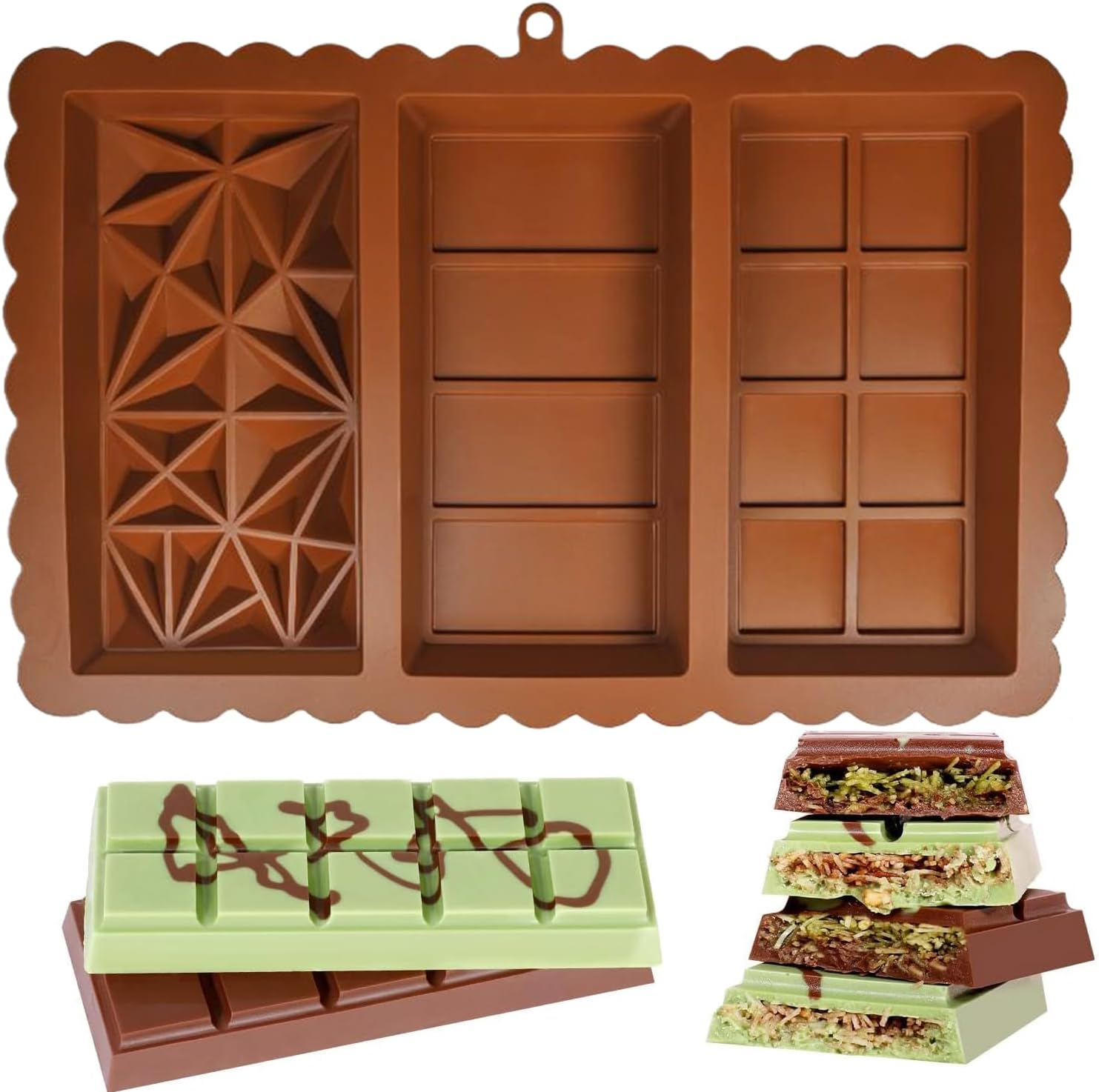 Model Kit For Beginners - Silicone chocolate bar molds, rectangular non-stick