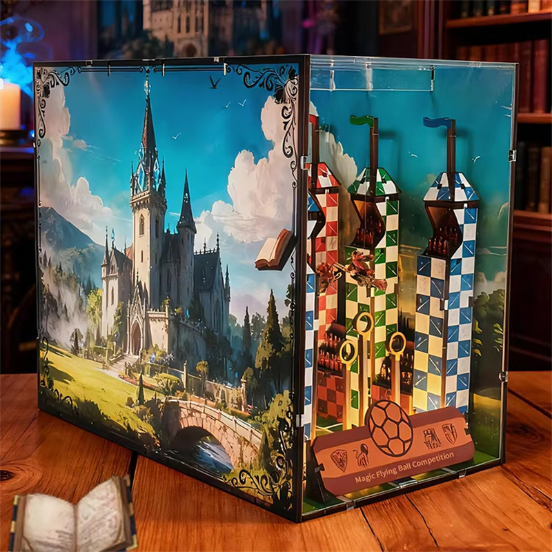 DIY Book Nook Wooden Miniature - Model Kit Competition avaliação e preço
