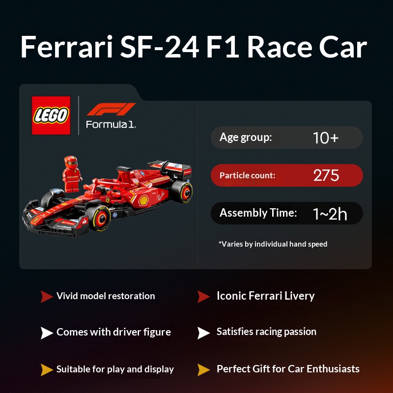 LEGO (LEGO) Building Block Ass - Model Kit Ferrari avaliação e preço