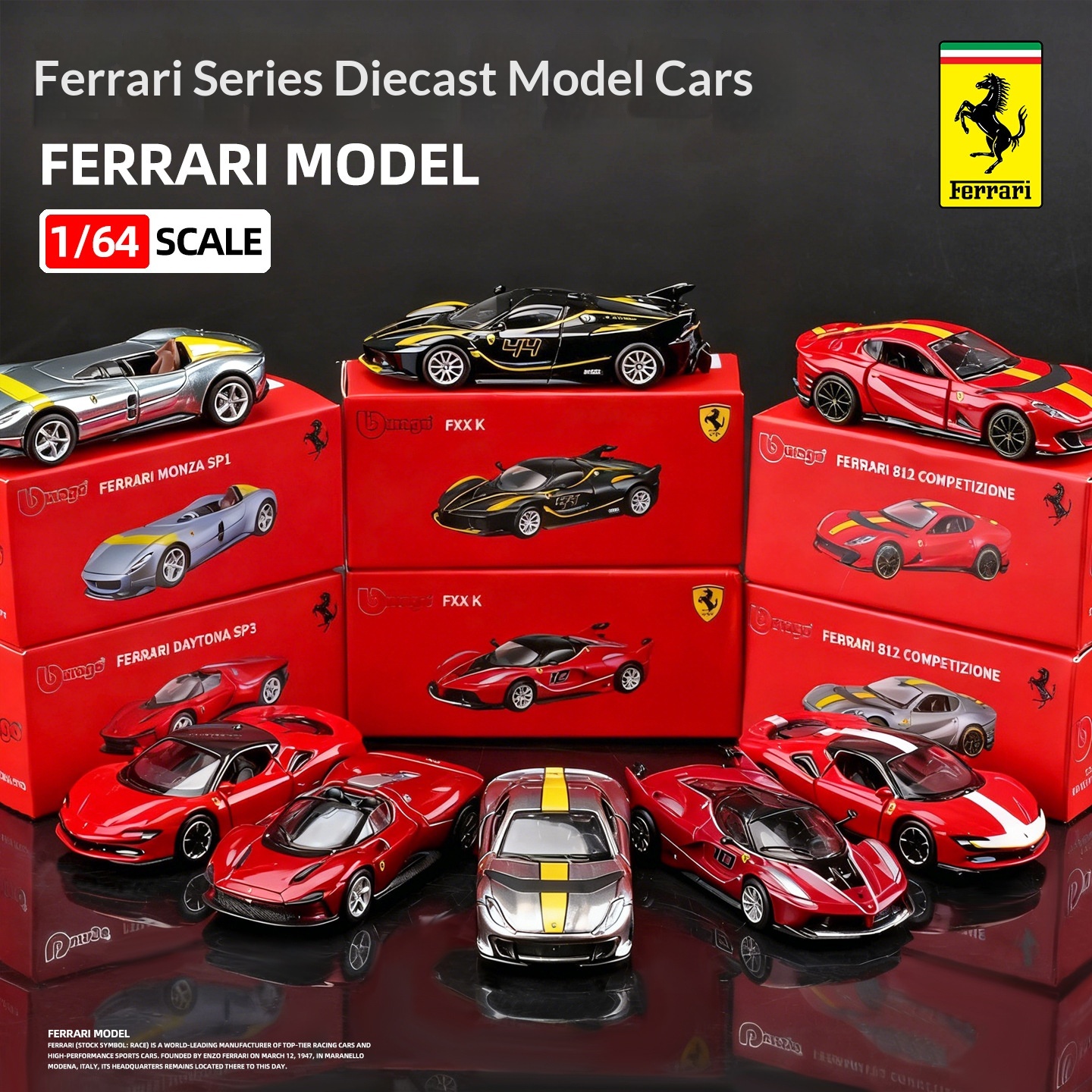 Ferrari Diecast Model Car 1/64 - Model Kit Ferrari avaliação e preço