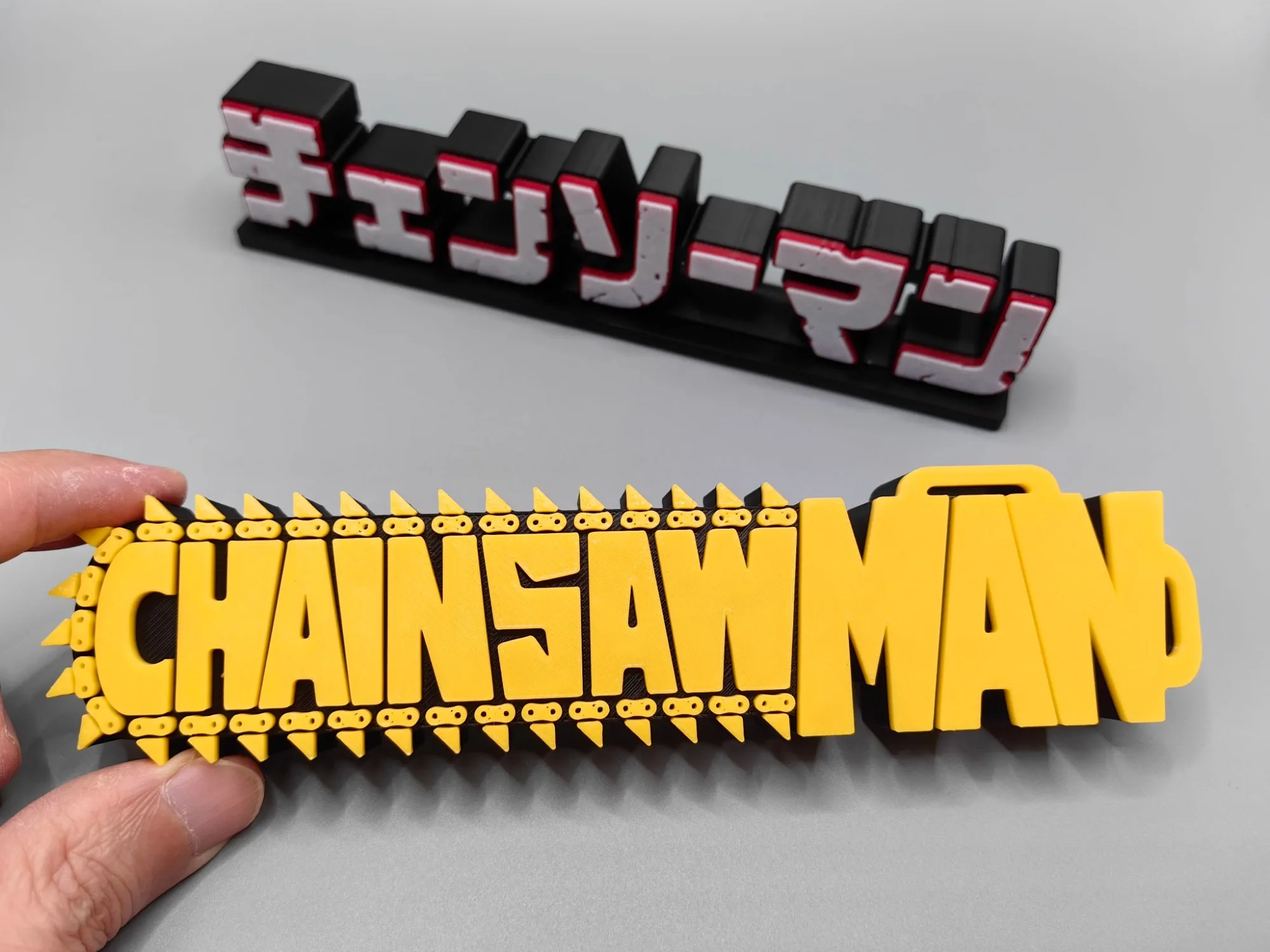 Anime Chainsaw Man 3D Logo Mod - Model Kit Chainsaw Man avaliação e preço