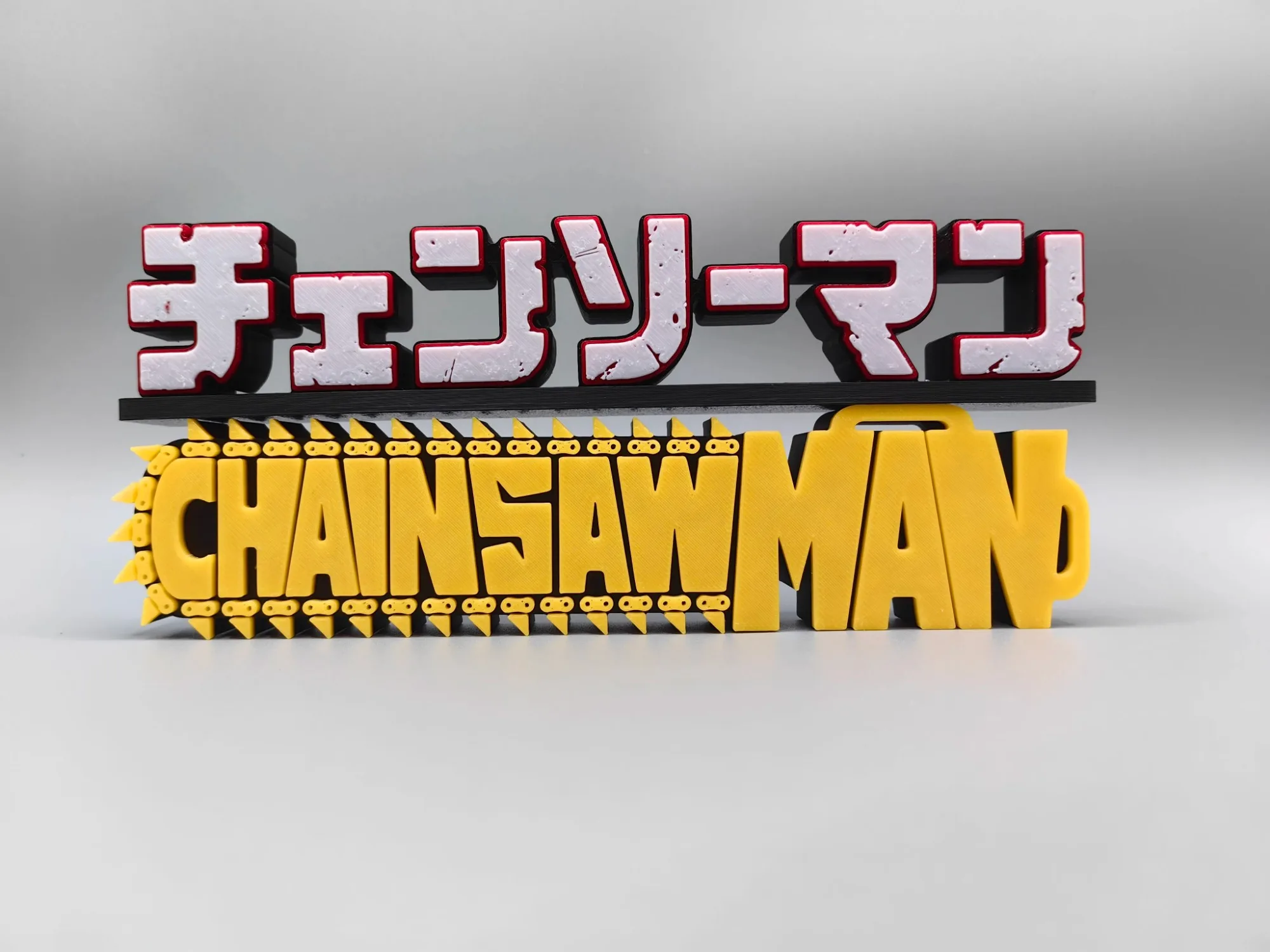 Anime Chainsaw Man 3D Logo Mod - Model Kit Chainsaw Man avaliação e preço