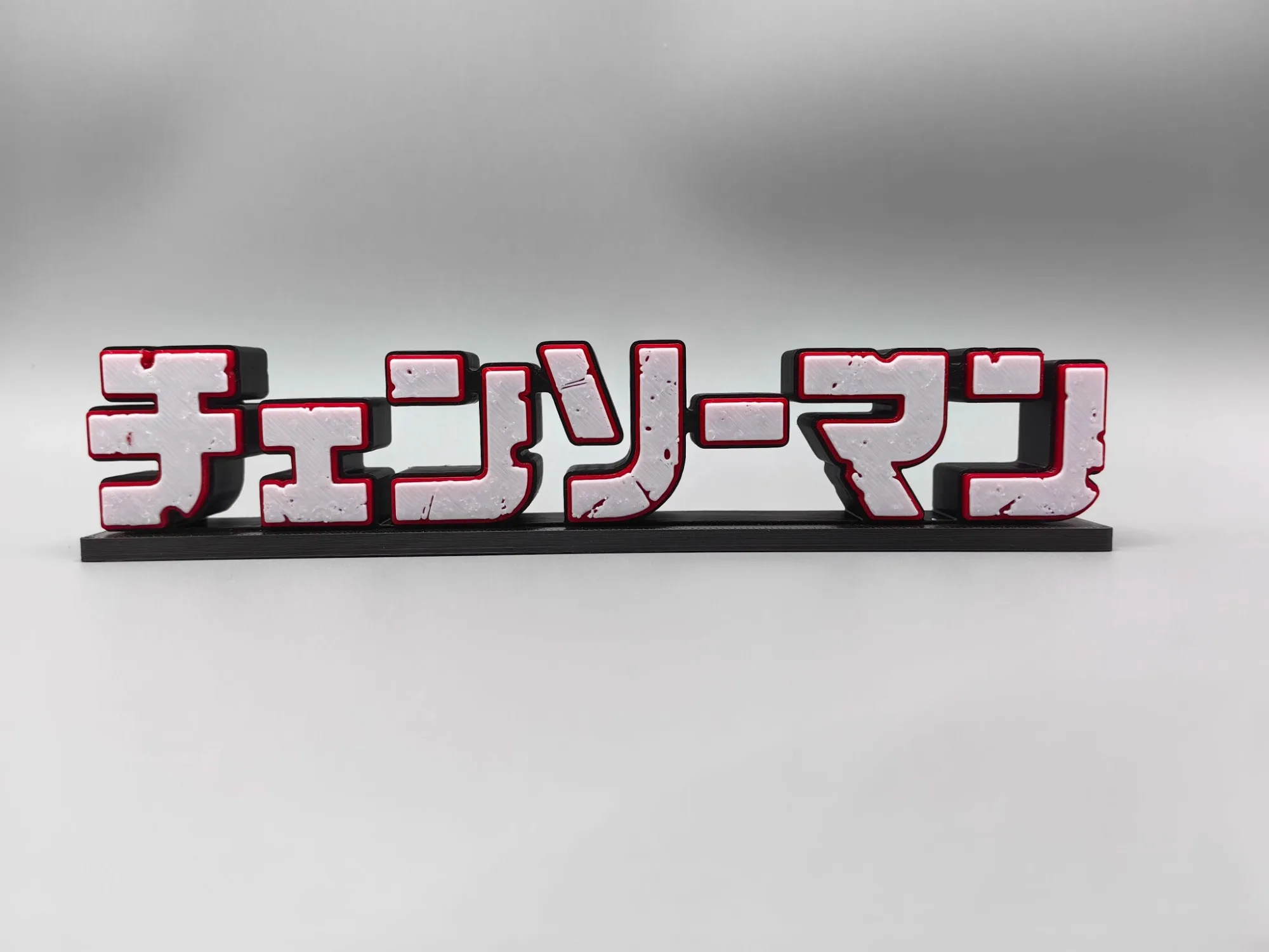 Anime Chainsaw Man 3D Logo Mod - Model Kit Chainsaw Man avaliação e preço