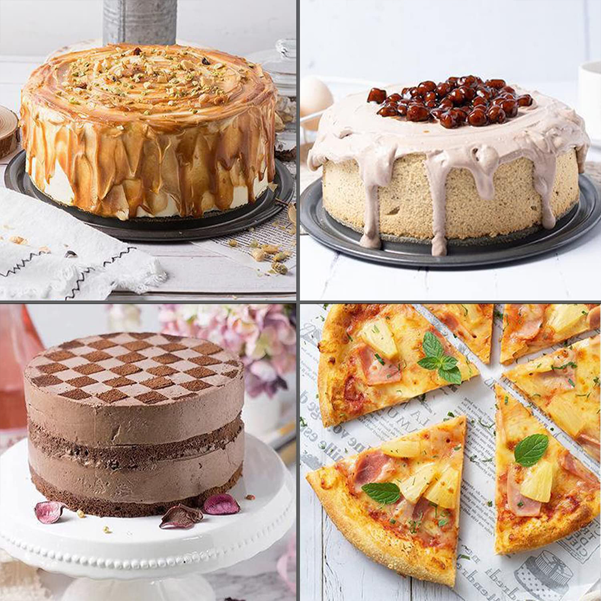 1PC, 3PCS Cake Pan Set, Round  - Model Kit For Beginners avaliação e preço