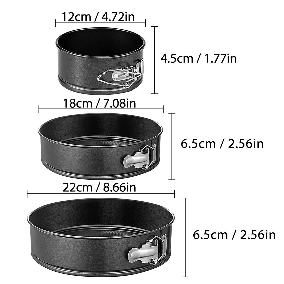 1PC, 3PCS Cake Pan Set, Round  - Model Kit For Beginners avaliação e preço