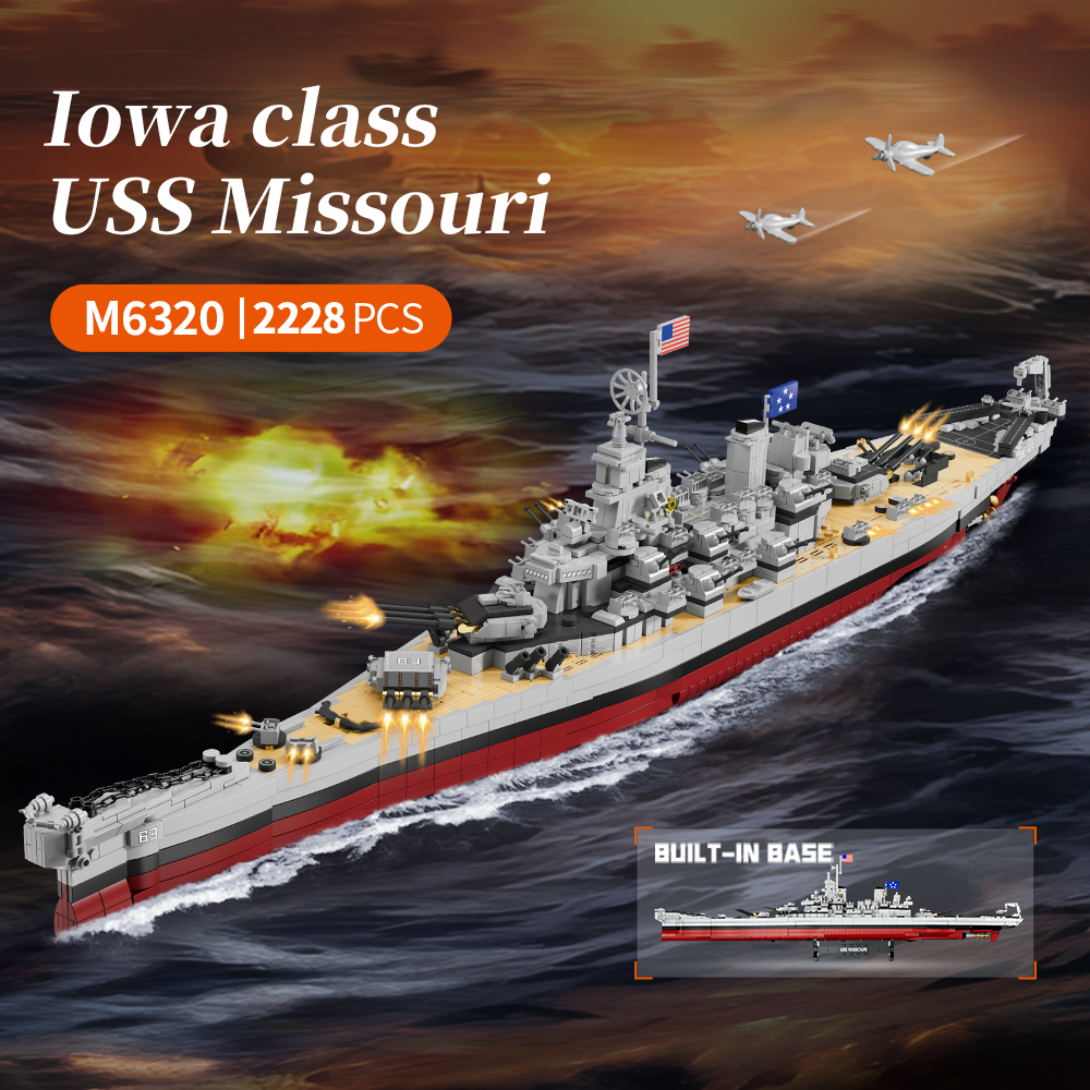 2228PCS USS Missouri battleshi - Model Kit Walmart avaliação e preço