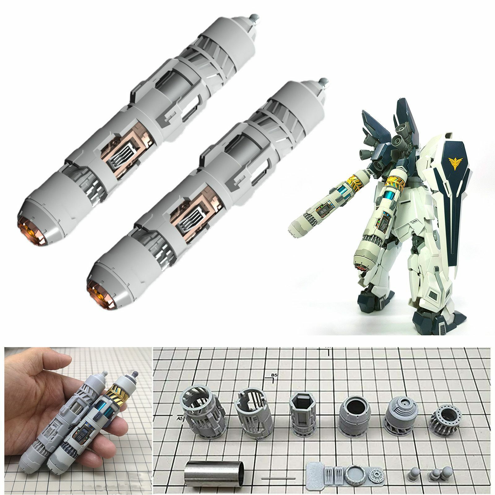 2Pc 3D Printed Fuel Tank Kit F - Model Kit Non Gundam avaliação e preço
