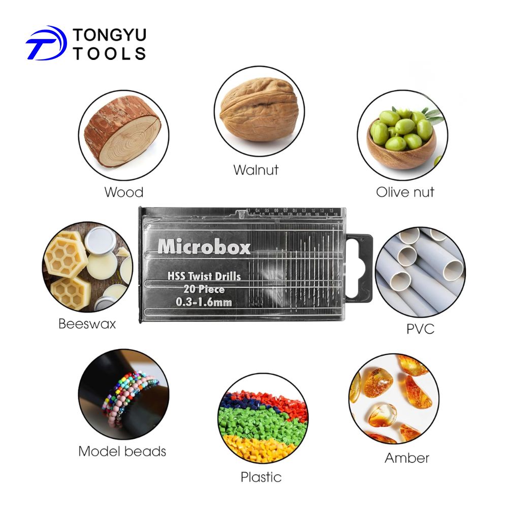 20Pcs Mini Twist Drill Bit Mic - Model Kit Vise avaliação e preço
