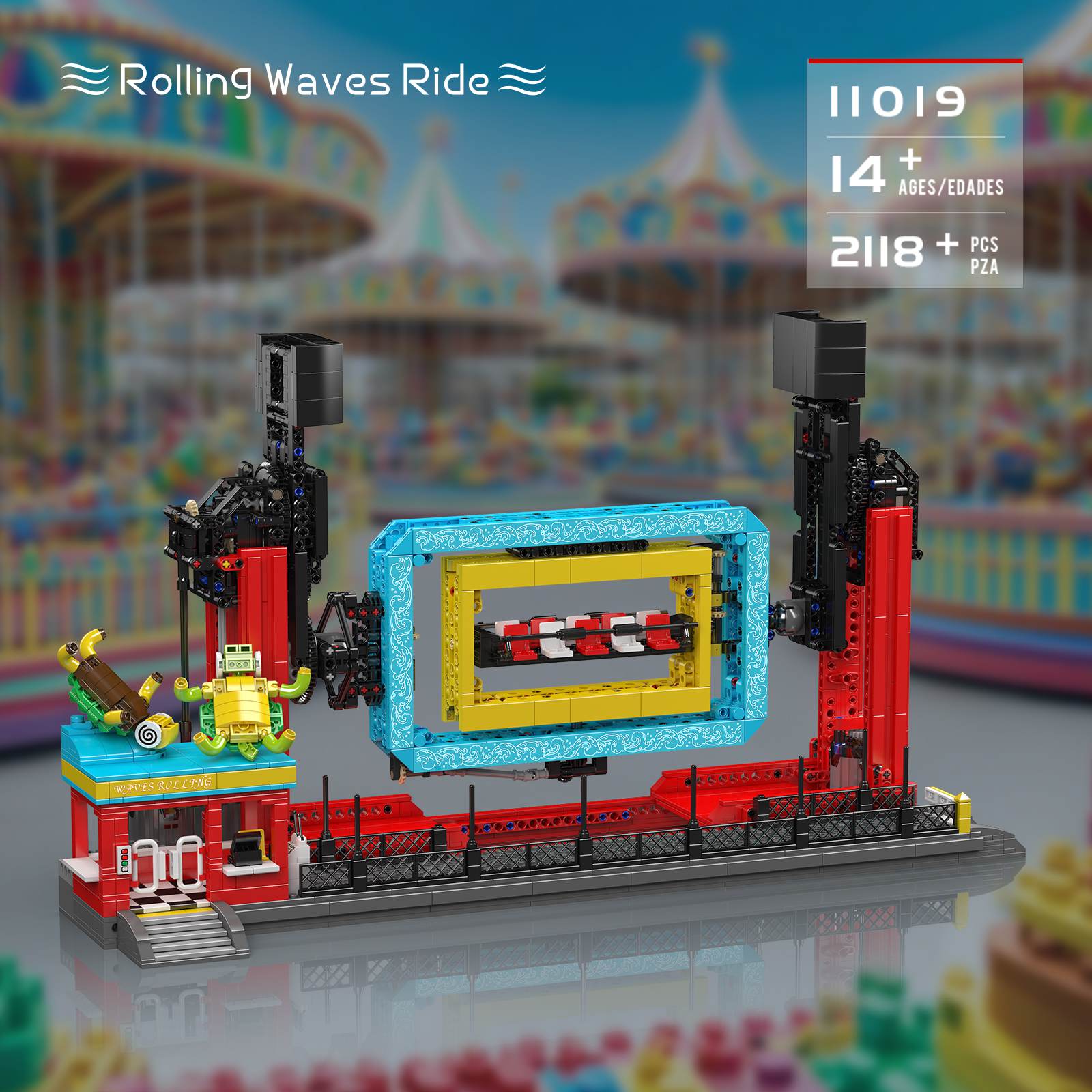2118PCS Rolling Waves Ride Toy - Model Kit Competition avaliação e preço