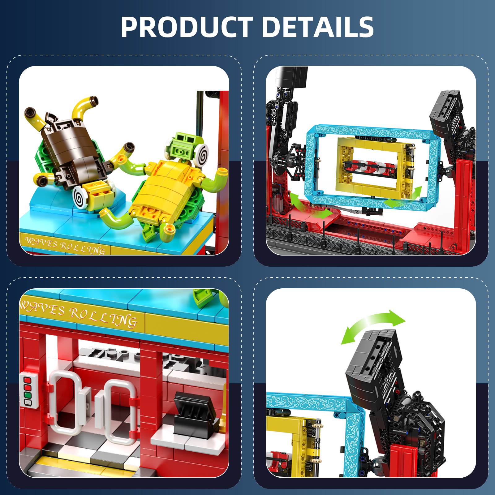 2118PCS Rolling Waves Ride Toy - Model Kit Competition avaliação e preço