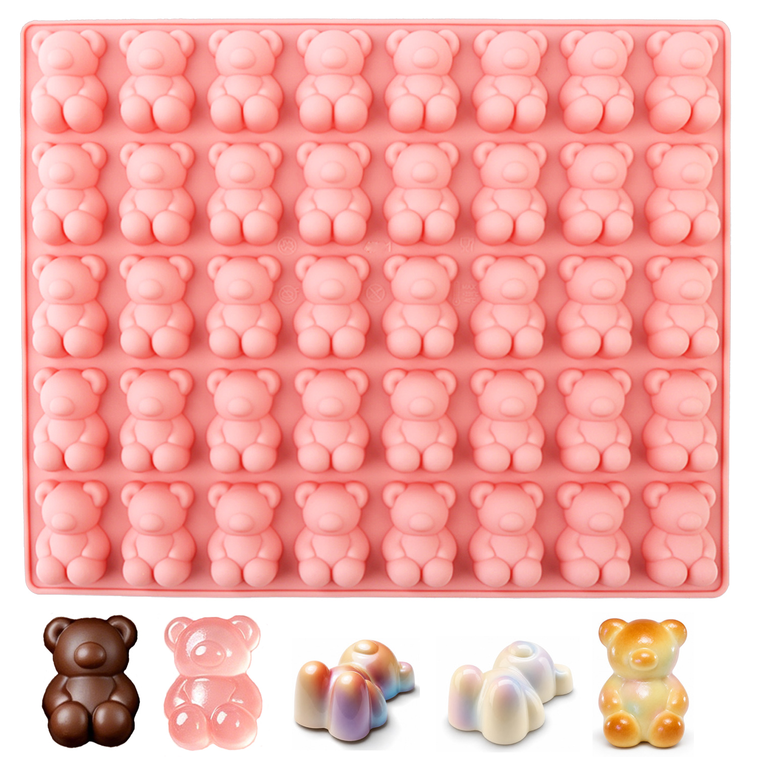 40-Piece Bear-Shaped Silicone  - Model Kit For Beginners avaliação e preço