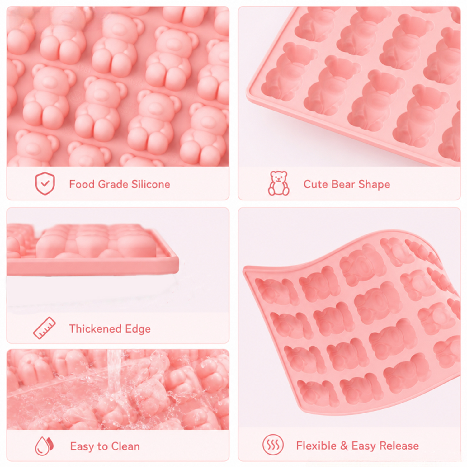 40-Piece Bear-Shaped Silicone  - Model Kit For Beginners avaliação e preço