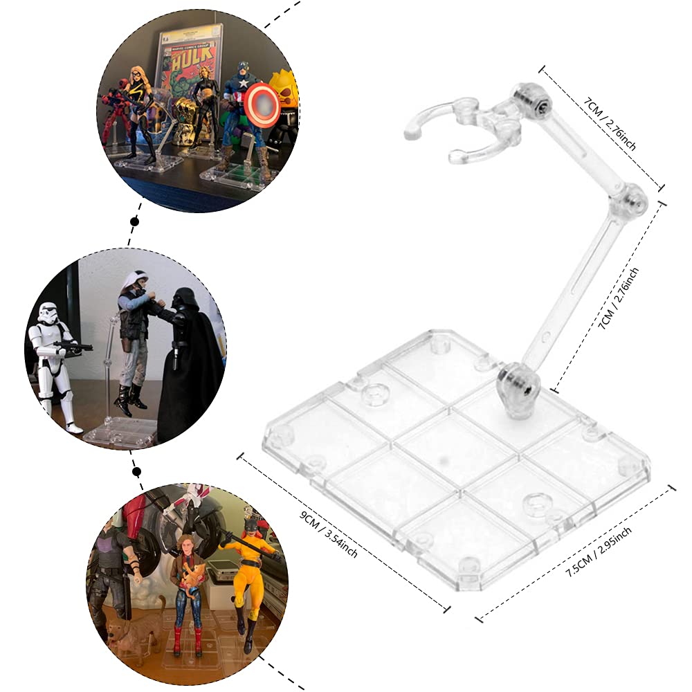 Clear Action Figure Stand,Asse - Model Kit Jms avaliação e preço