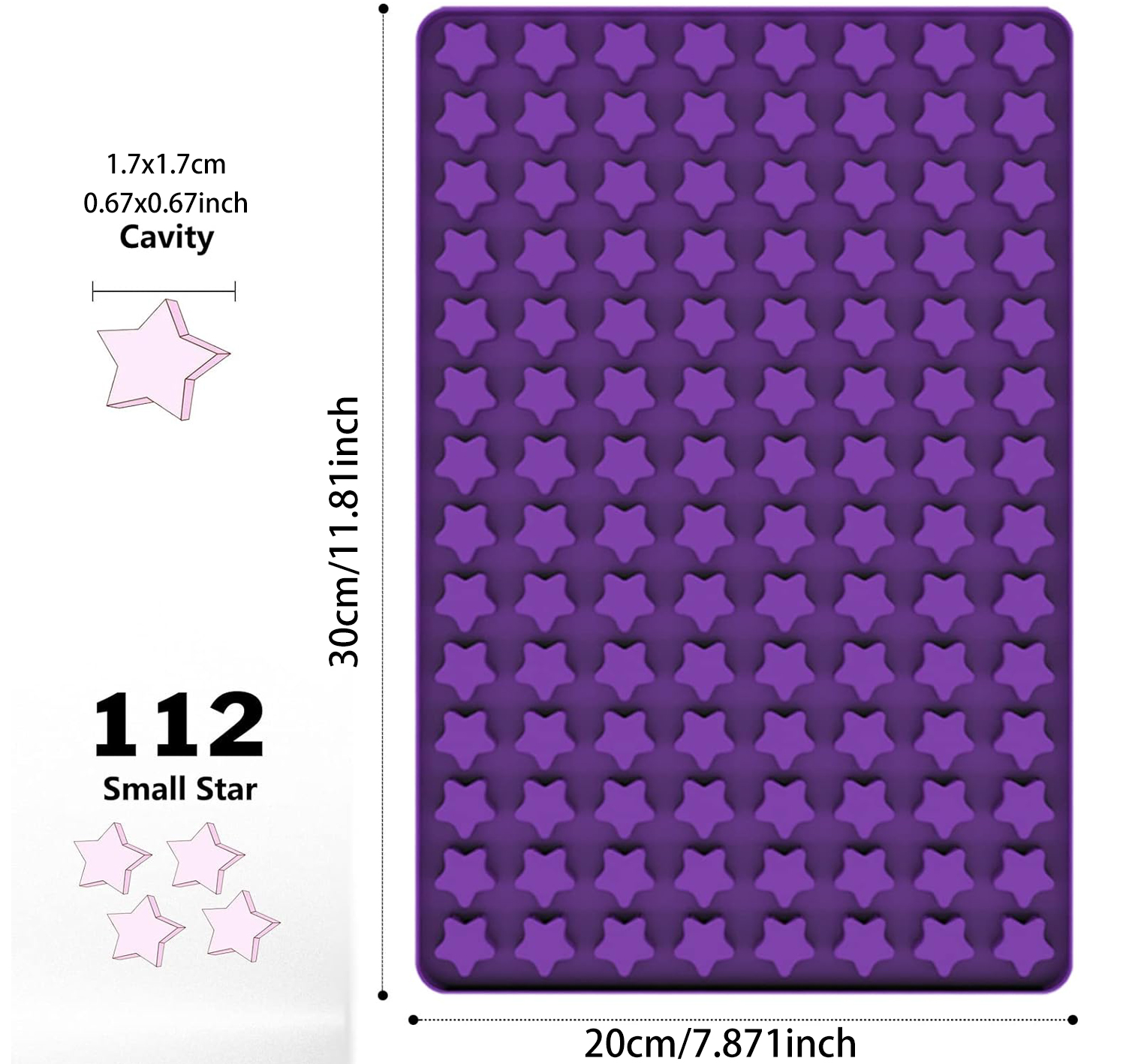 112 Cavity Mini Star Silicone  - Model Kit For Beginners avaliação e preço