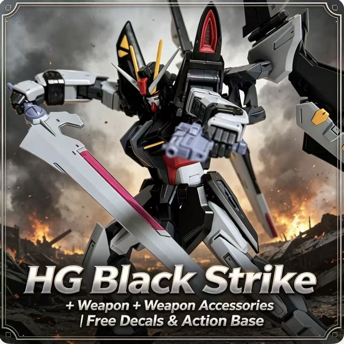 41 HG 1/144 Black Strike Mecha - Model Kit Non Gundam avaliação e preço