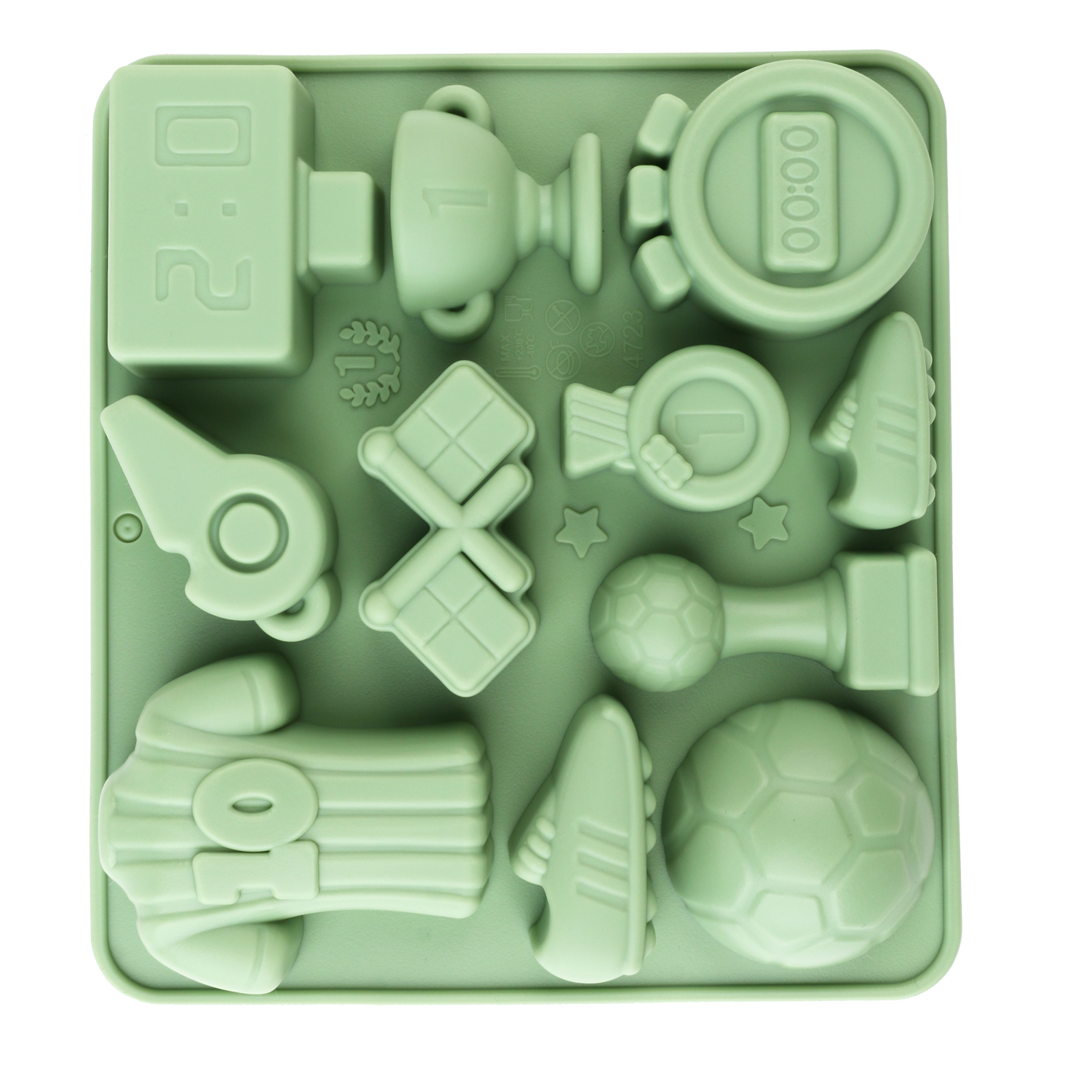 1 Green Football-Themed Silico - Model Kit For Beginners avaliação e preço