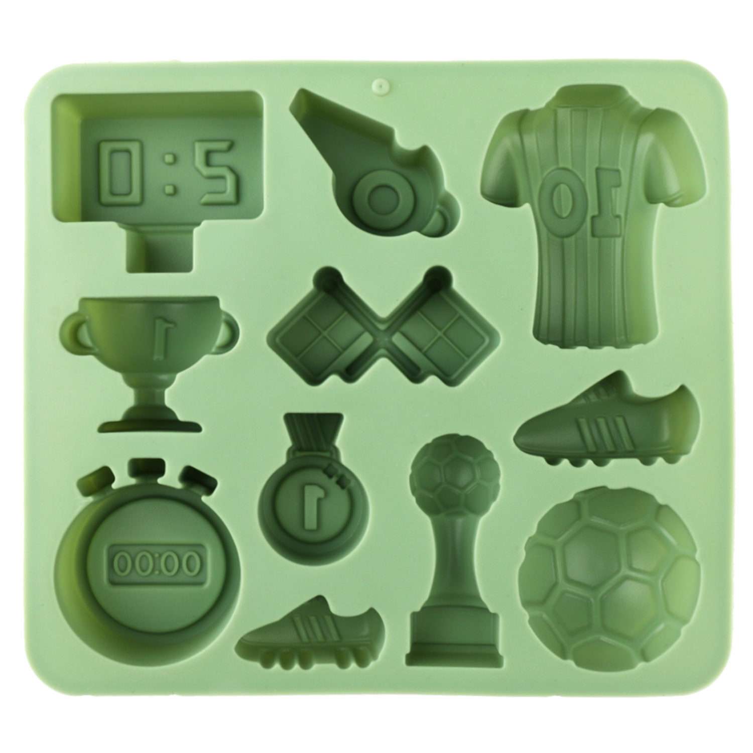 1 Green Football-Themed Silico - Model Kit For Beginners avaliação e preço