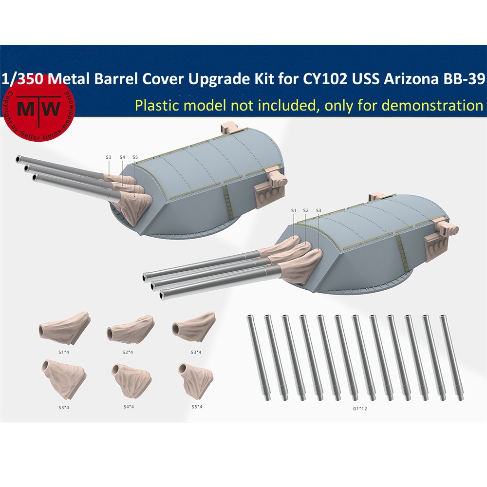 1/350 Scale Metal Barrel Cover - Model Kit Uss Arizona avaliação e preço