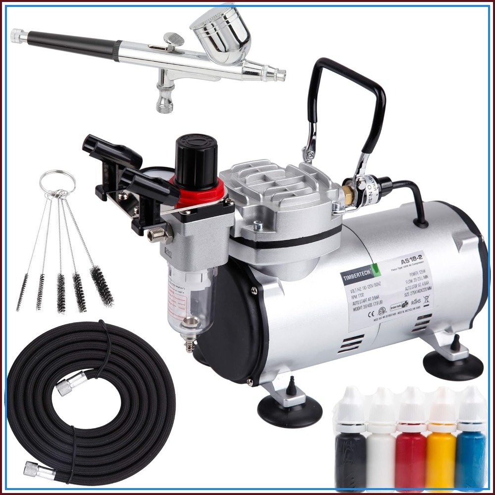 Airbrush Kit with Compressor A - Model Kit Hobby avaliação e preço