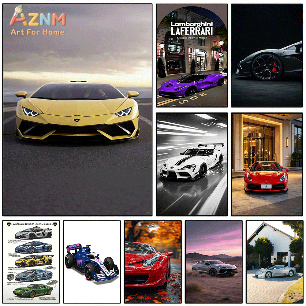 AZNM Luxury Supercar Canvas Wa - Model Kit Ferrari avaliação e preço