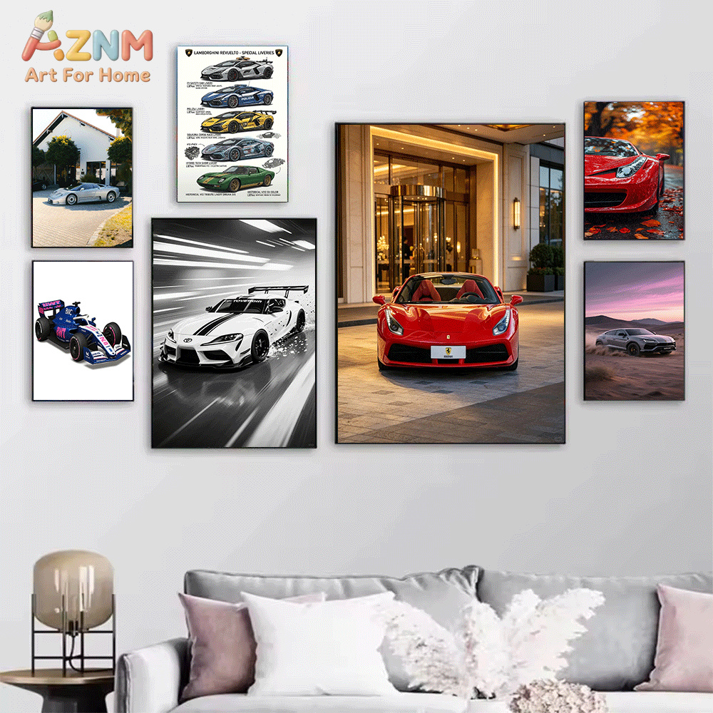 AZNM Luxury Supercar Canvas Wa - Model Kit Ferrari avaliação e preço