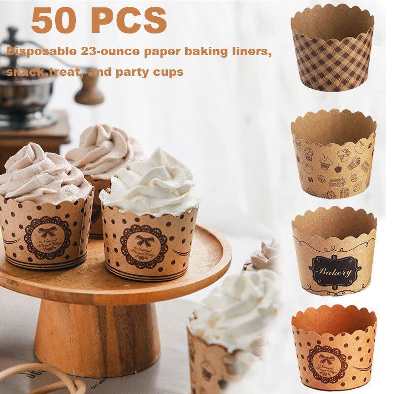 50Pcs/Pack Cupcake Paper Cups  - Model Kit For Beginners avaliação e preço