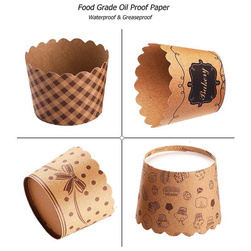 50Pcs/Pack Cupcake Paper Cups  - Model Kit For Beginners avaliação e preço