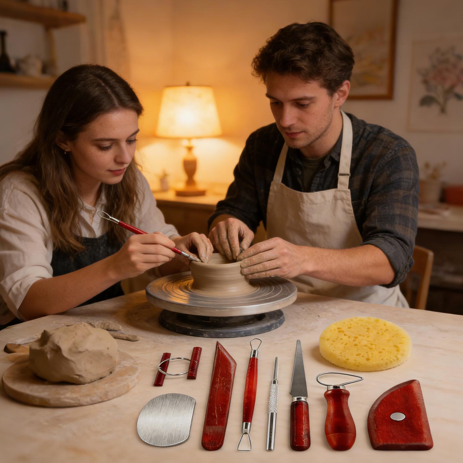 Clay Sculpting Tools 9-Piece A - Model Kit For Beginners avaliação e preço
