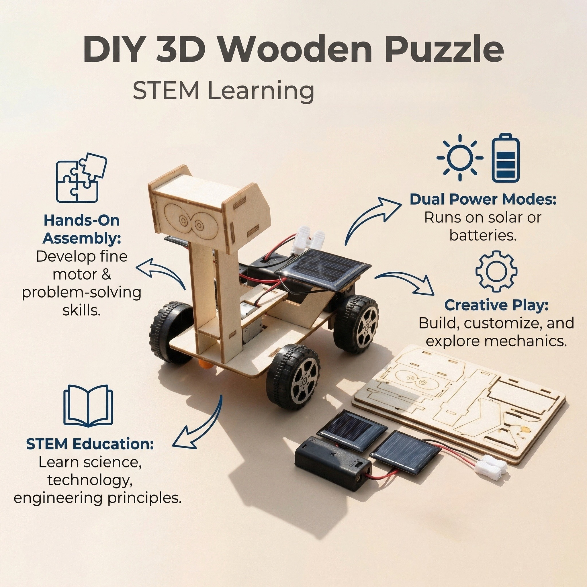 Upgraded 2-in-1 STEM Solar Lun - Model Kit Walmart avaliação e preço