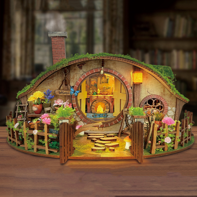 Wooden DIY Magic Ring Dollhous - Model Kit Walmart avaliação e preço