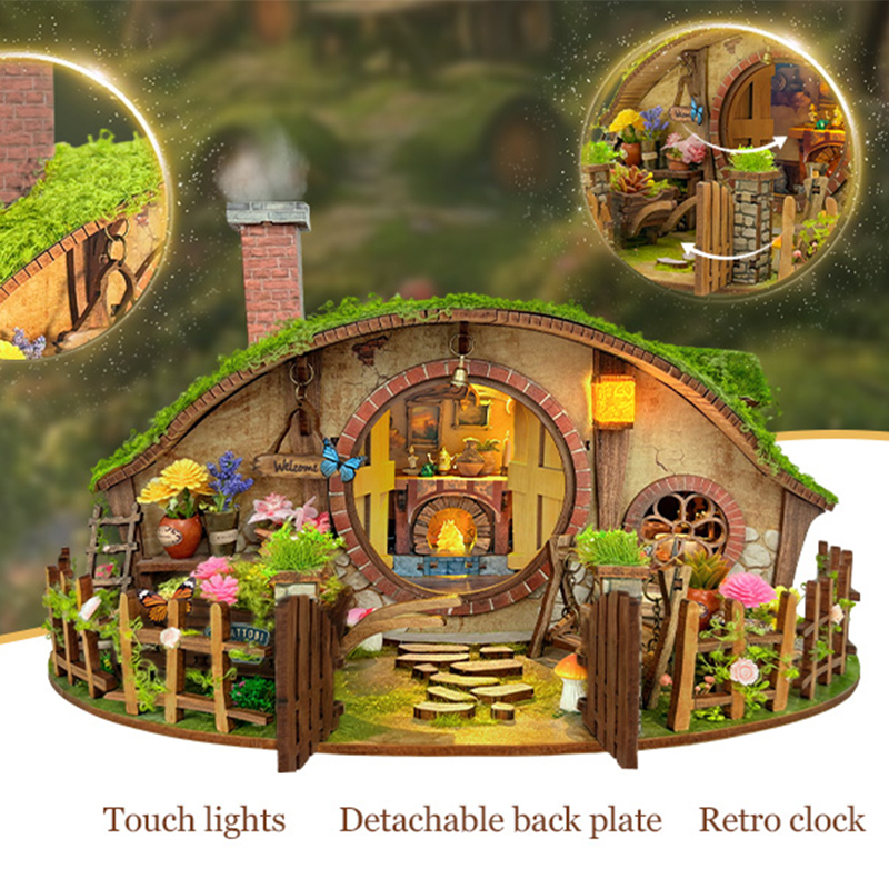 Wooden DIY Magic Ring Dollhous - Model Kit Walmart avaliação e preço