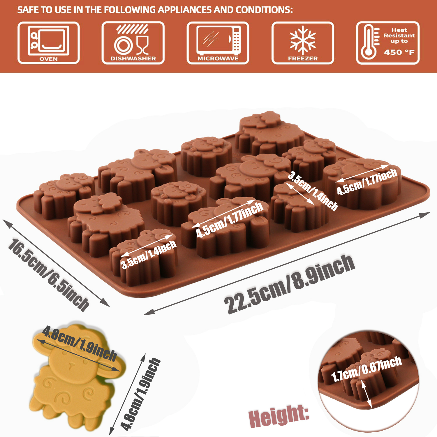 1pack silicone Eid lamb candy  - Model Kit For Beginners avaliação e preço