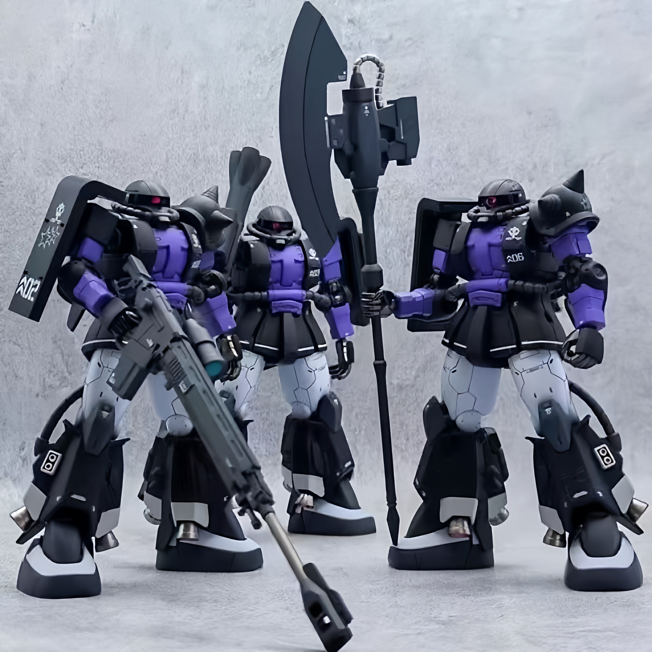 HG 1/144 Scale Black Purple Me - Model Kit Hg avaliação e preço