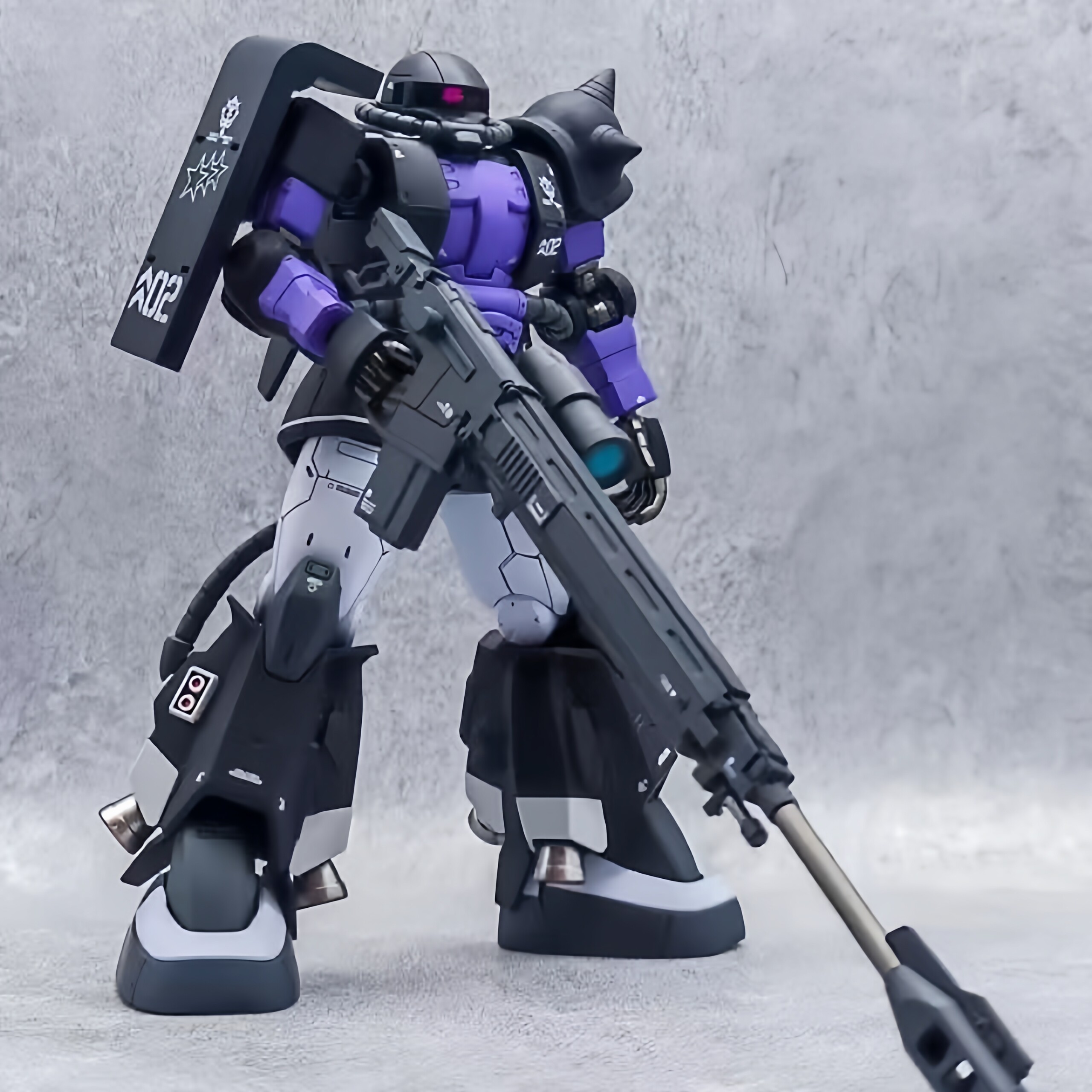 HG 1/144 Scale Black Purple Me - Model Kit Hg avaliação e preço